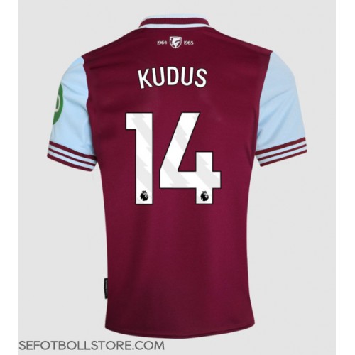 West Ham United Mohammed Kudus #14 Replika Hemmatröja 2024-25 Kortärmad